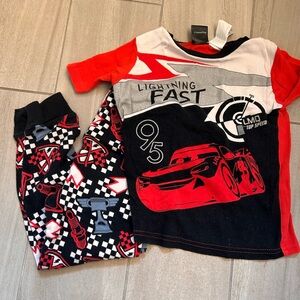 Lightning Fast Kids Pajama Set - Red and Black
